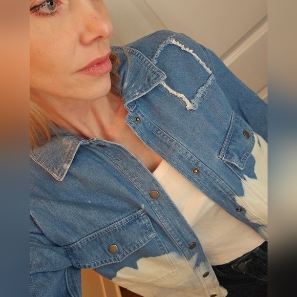 NWT Rails Turner Bleached Denim Shirt - SIZE S - Picture 7 of 14